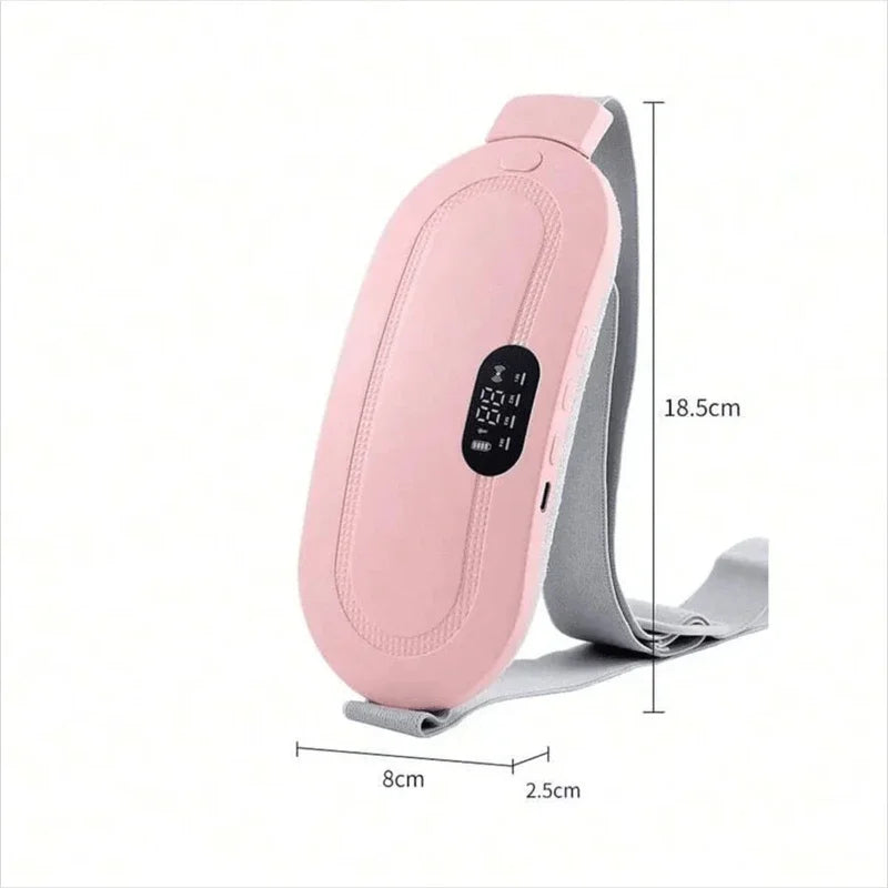 Electric Menstrual Heating Belt for Women Menstrual Spasm Massager Vibrator Relieves Discomfort Adjustable Waist Heating Pad